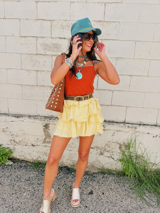 Twirl Me Away Ruffle Skirt