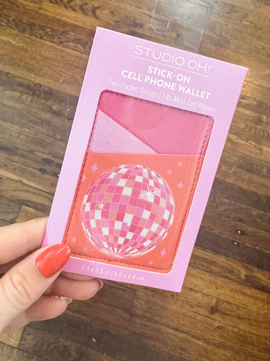 Dancing Queen Stick-On Cell Phone Wallet
