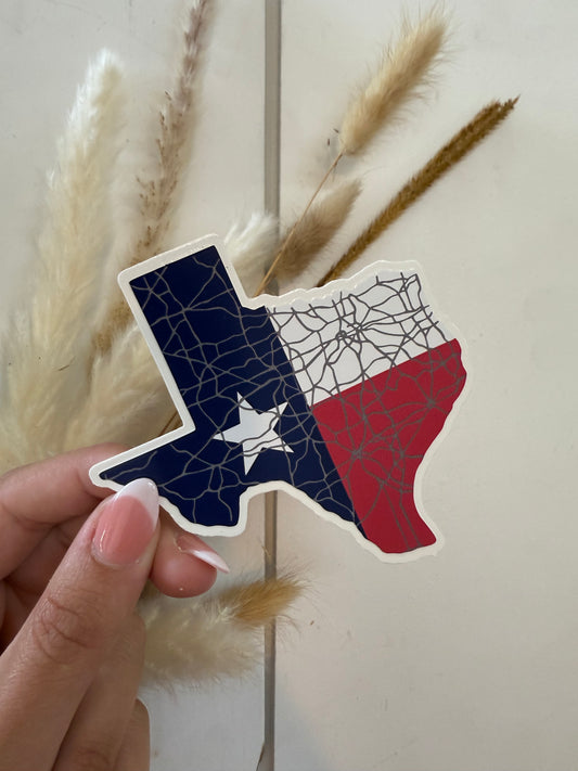 Texas Flag Roadtrip Sticker