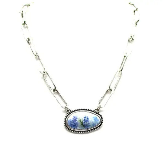 Bluebonnet Charm Necklace