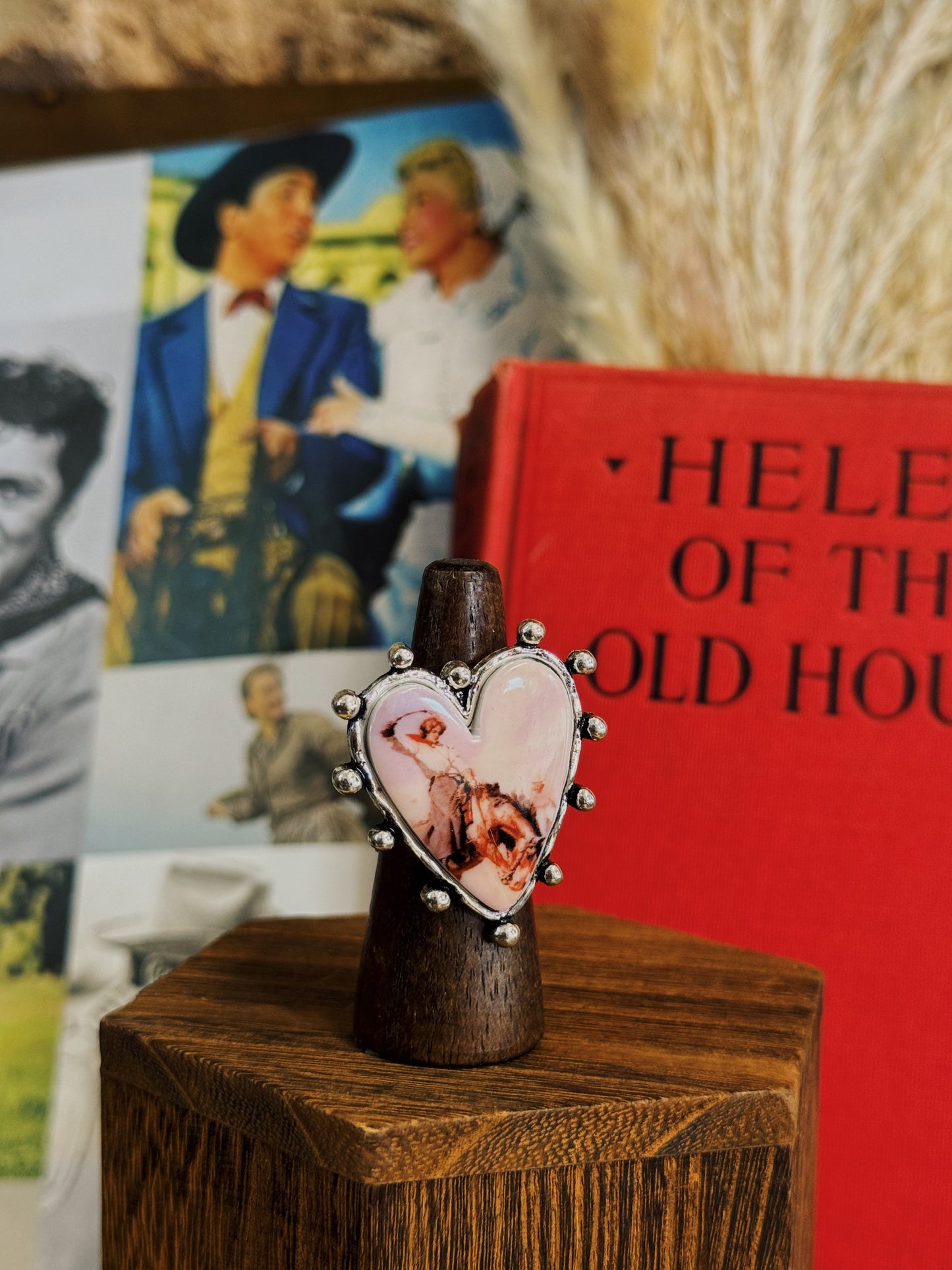 Cowgirl Portrait Cuff Ring