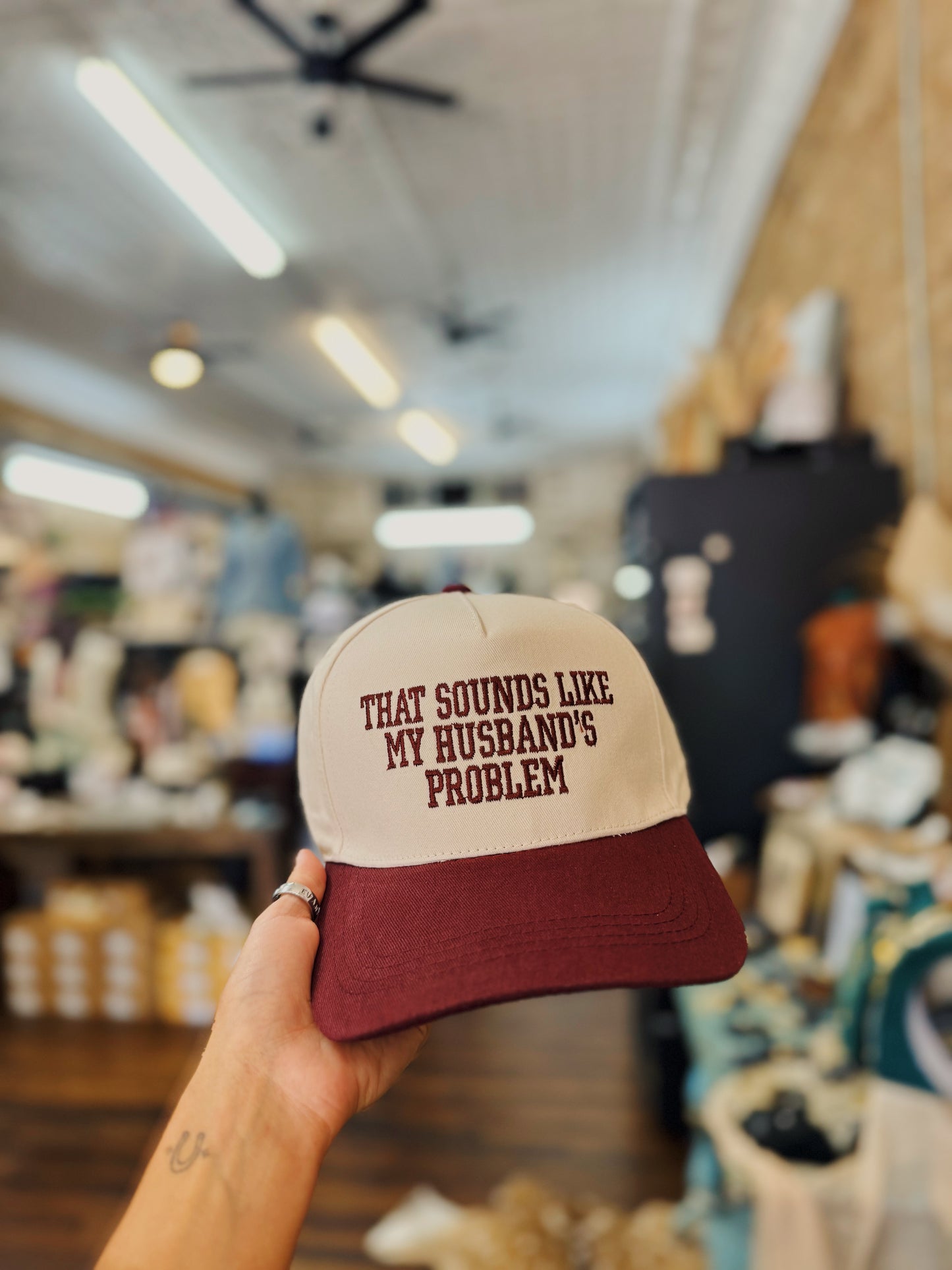 Sounds Like My Husband's Problem Trucker Hat