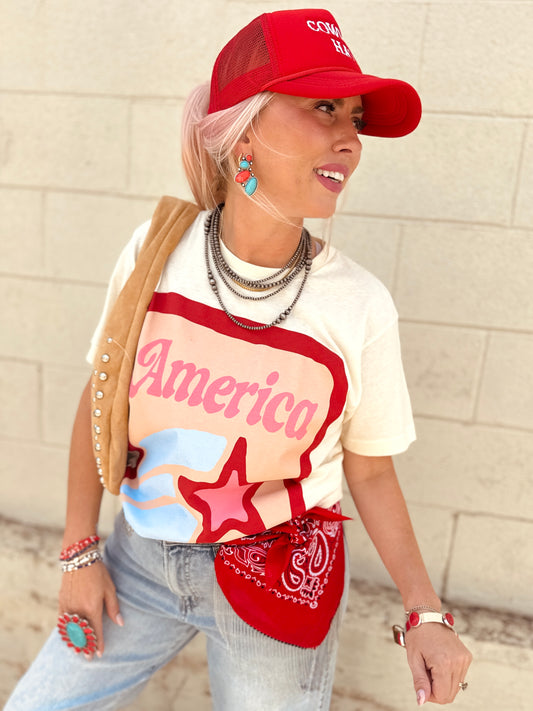 America The Beautiful Graphic Tee