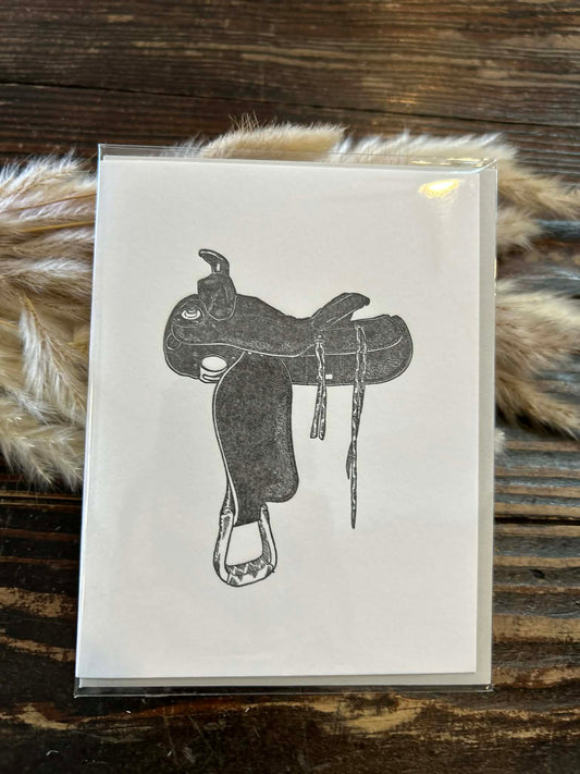 Saddle Greeting Card