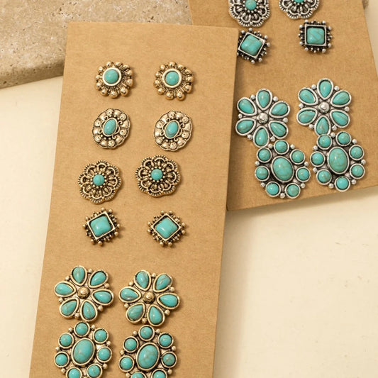 The Brantley Western Earring Set