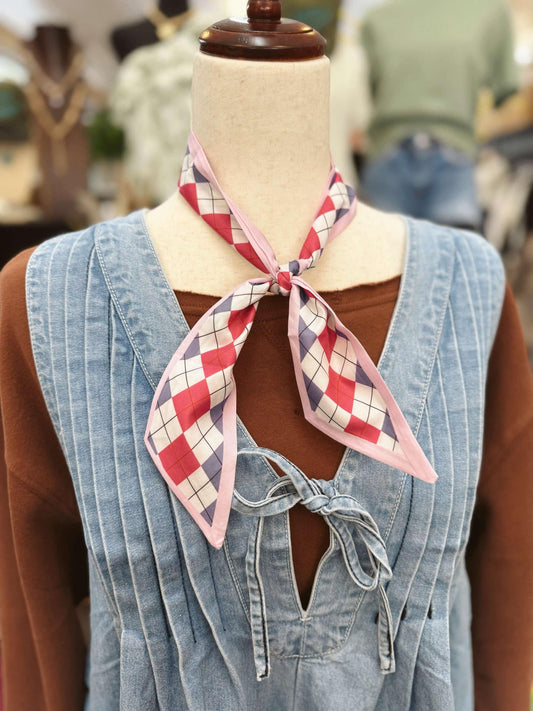 Lavender Plaid Bandana
