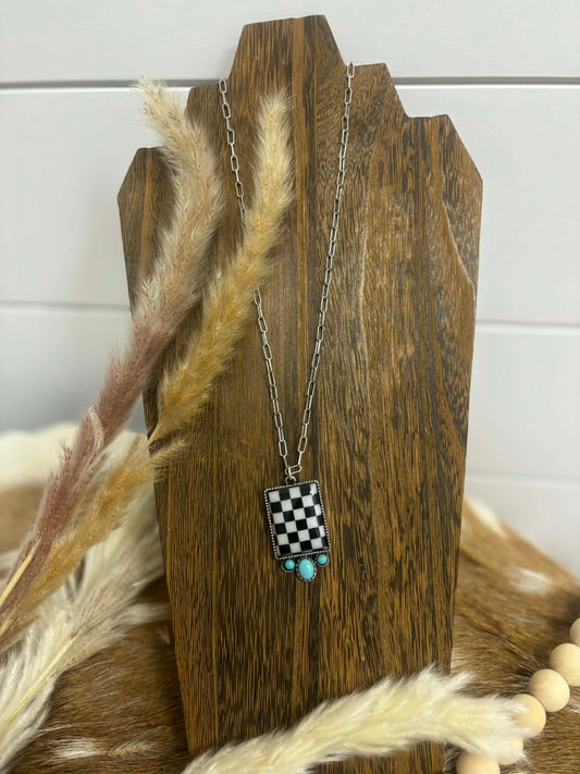 The Checkmate Charm Necklace