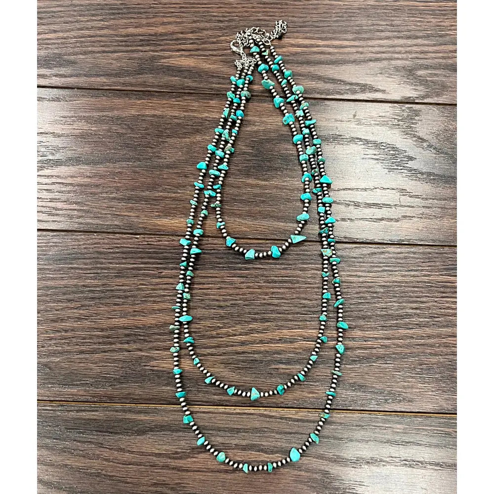 Turquoise Trails Layered Necklace