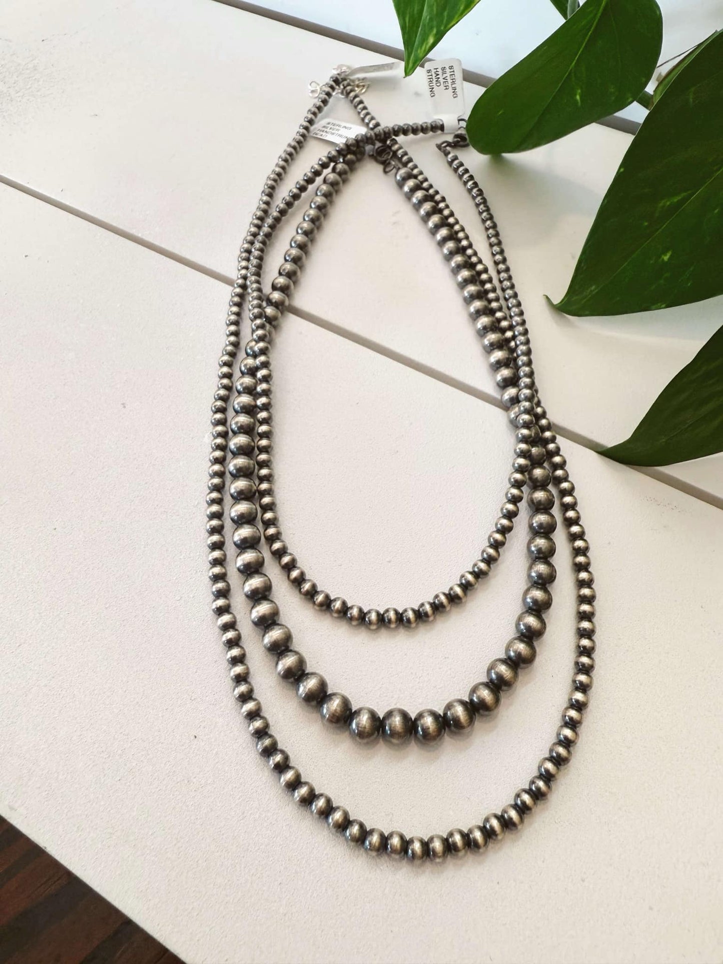 Authentic Luna Strand Navajo Pearl Bead Necklace #327