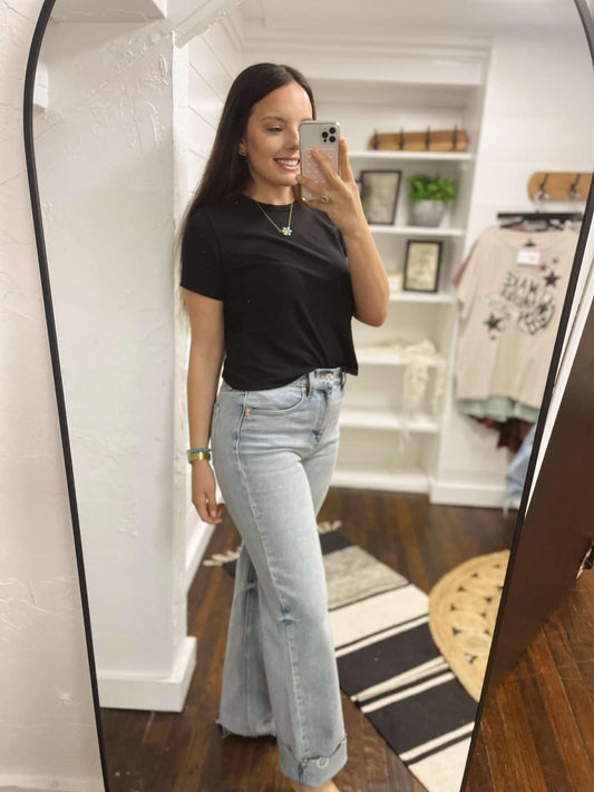 The Adele Raw Cut Jeans
