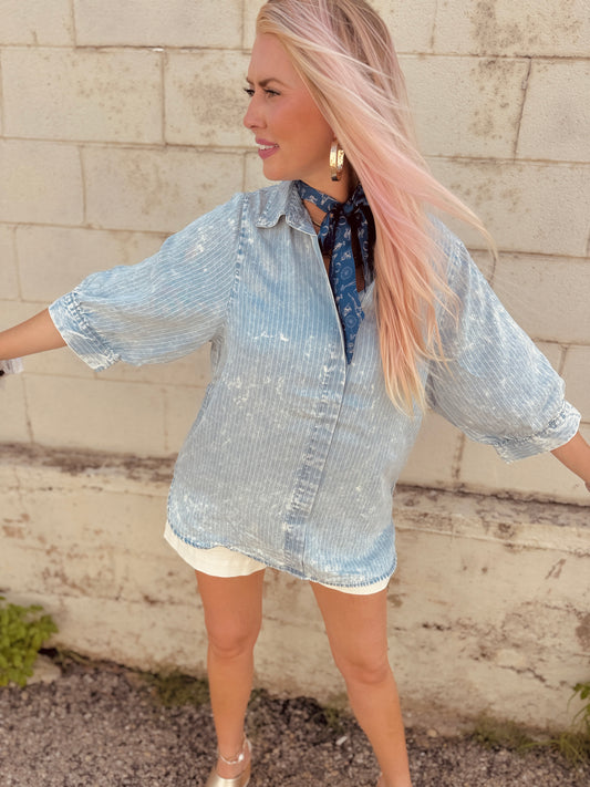 Salt Air & Chambray Days Top
