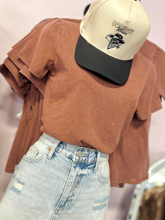 Style Me Up Acid Wash Tee