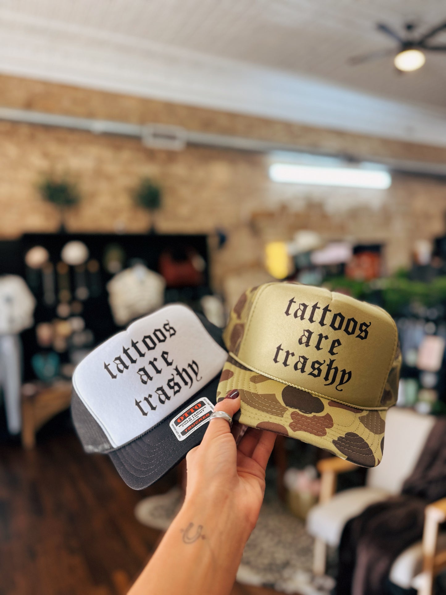 Tattoos Are Trashy Trucker Hat