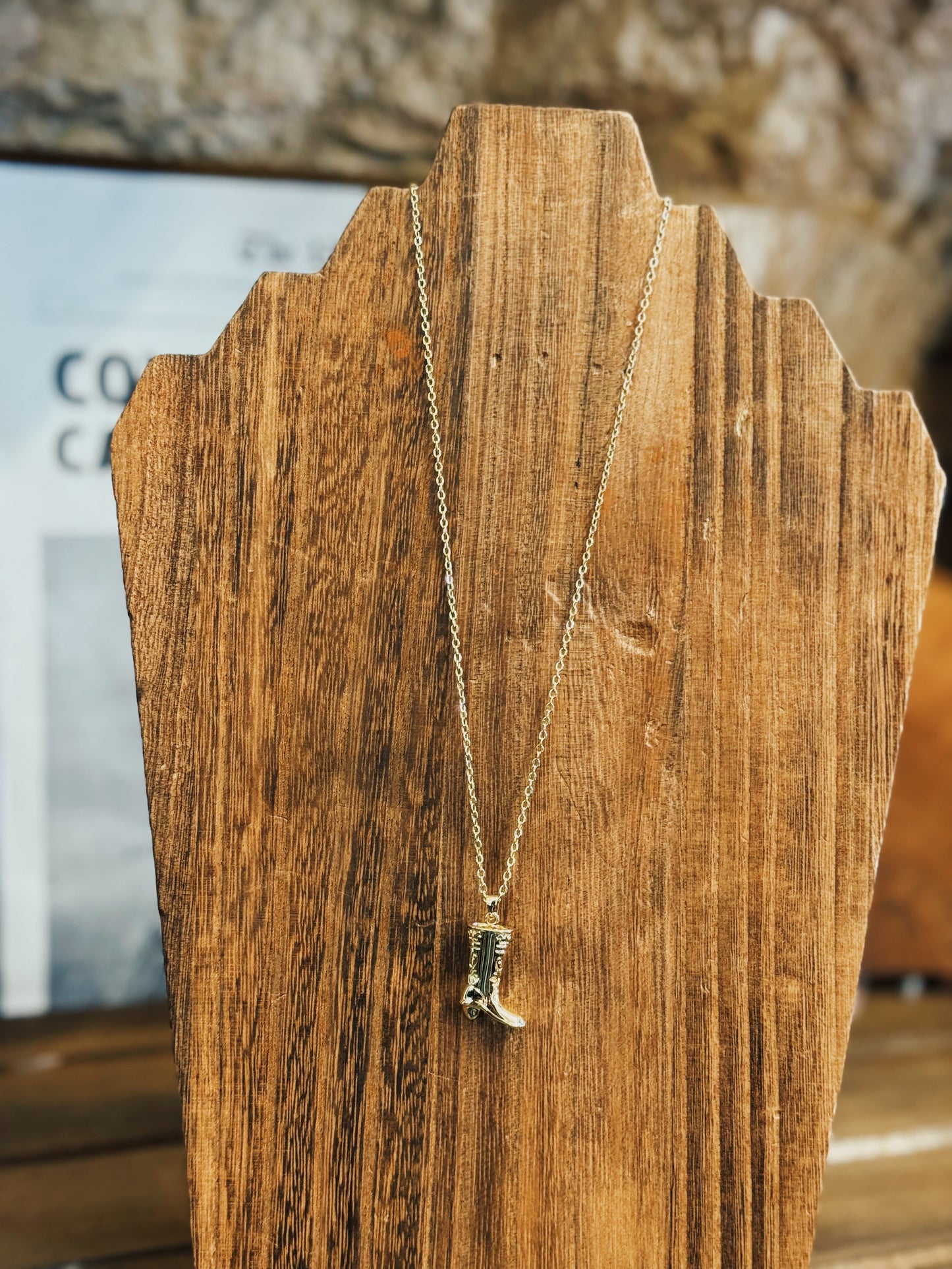 The Boot Stitch Necklace