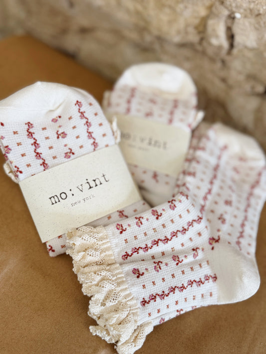 The Tina Lace Trim Sock