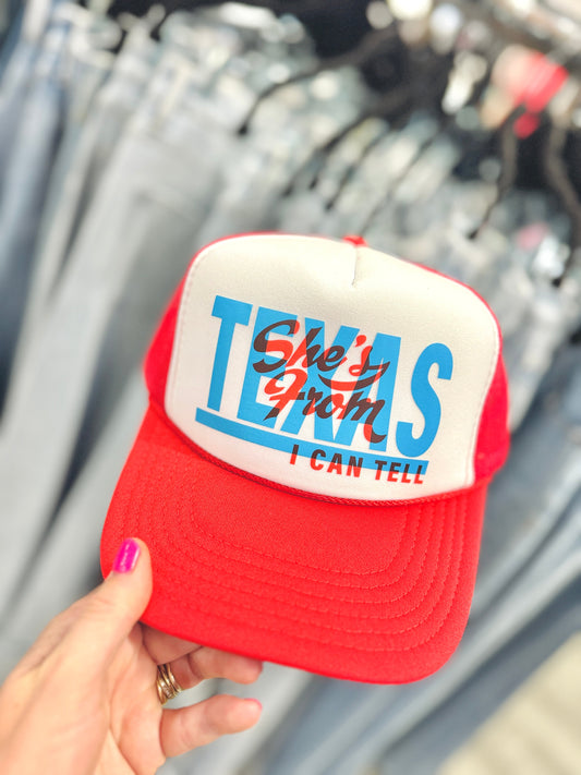 She's From Texas Trucker Hat