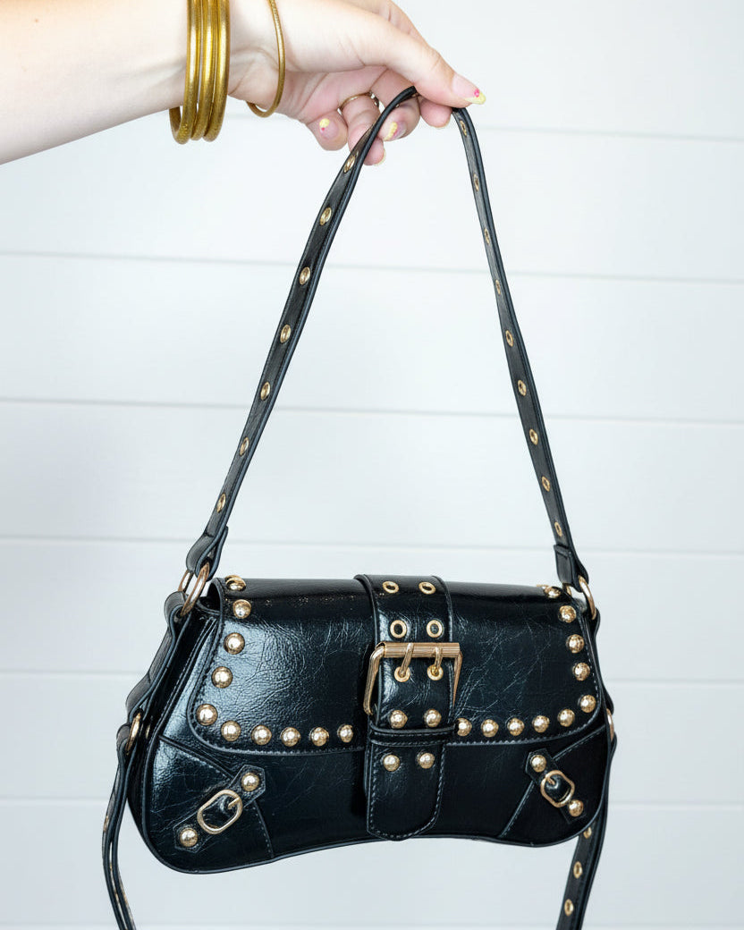 Rivets & Retro Shoulder Bag