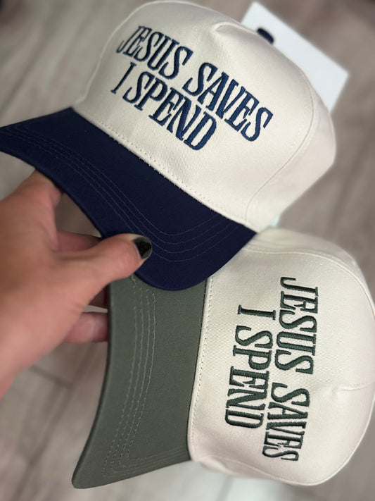 Jesus Saves I Spend Trucker Hat