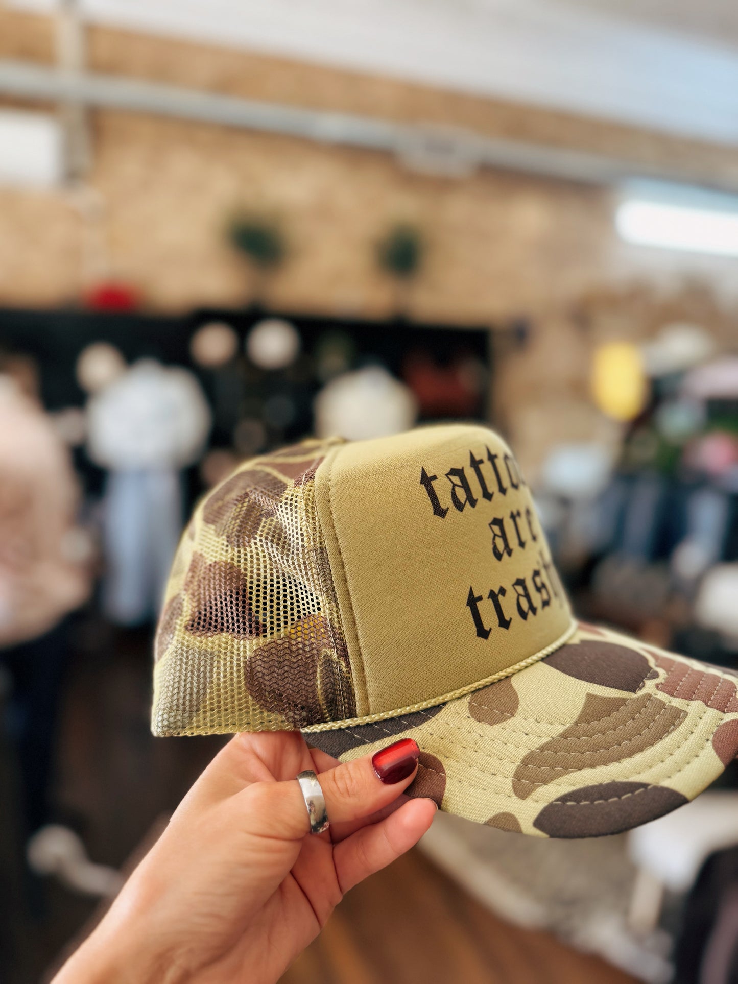 Tattoos Are Trashy Trucker Hat