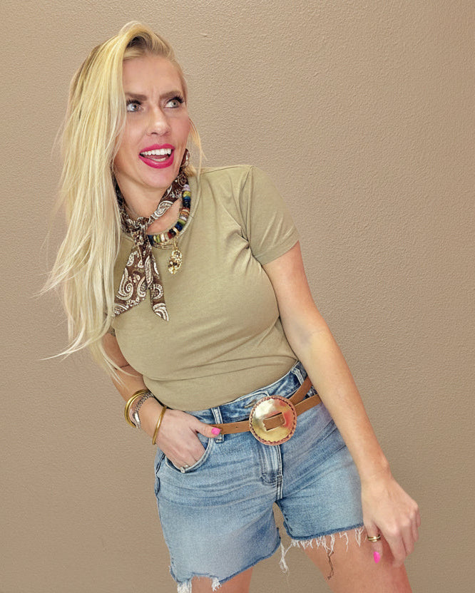 Cassie Cropped Tee