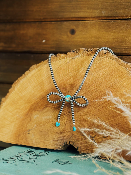 The Rosa Bow Necklace