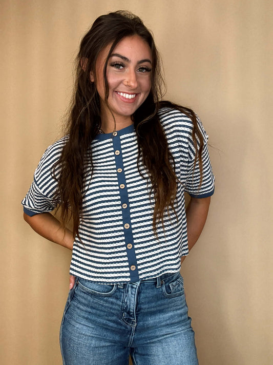 The Cozy Cutie Stripe Top
