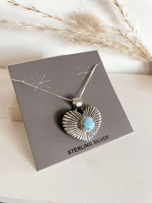 The Golden Hills Heart Necklace #112