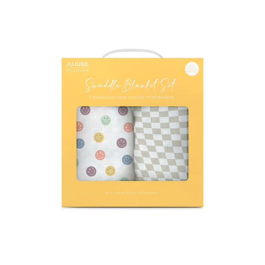 Happy Vibes Swaddle Blanket Set
