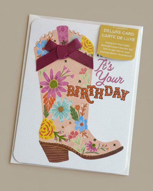 It's Your Birthday Boot Card