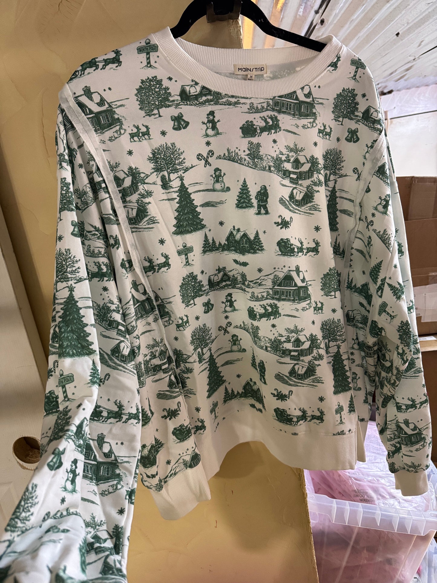 Cozy Christmas Cottage Sweater