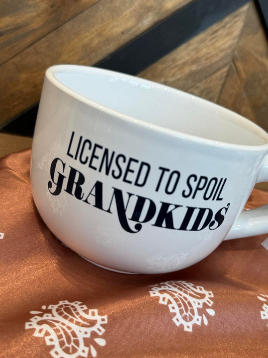 Licensed To Spoil Grandkids Cappuccino Mug