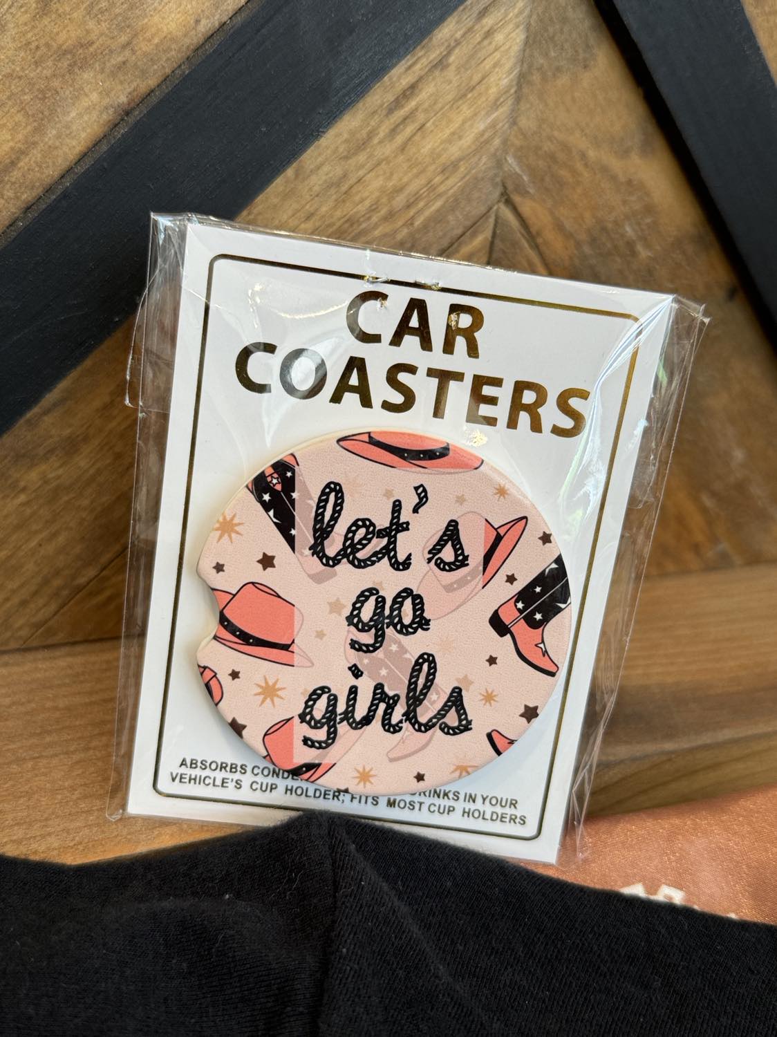 Let's Go Girls Car Coaster Set