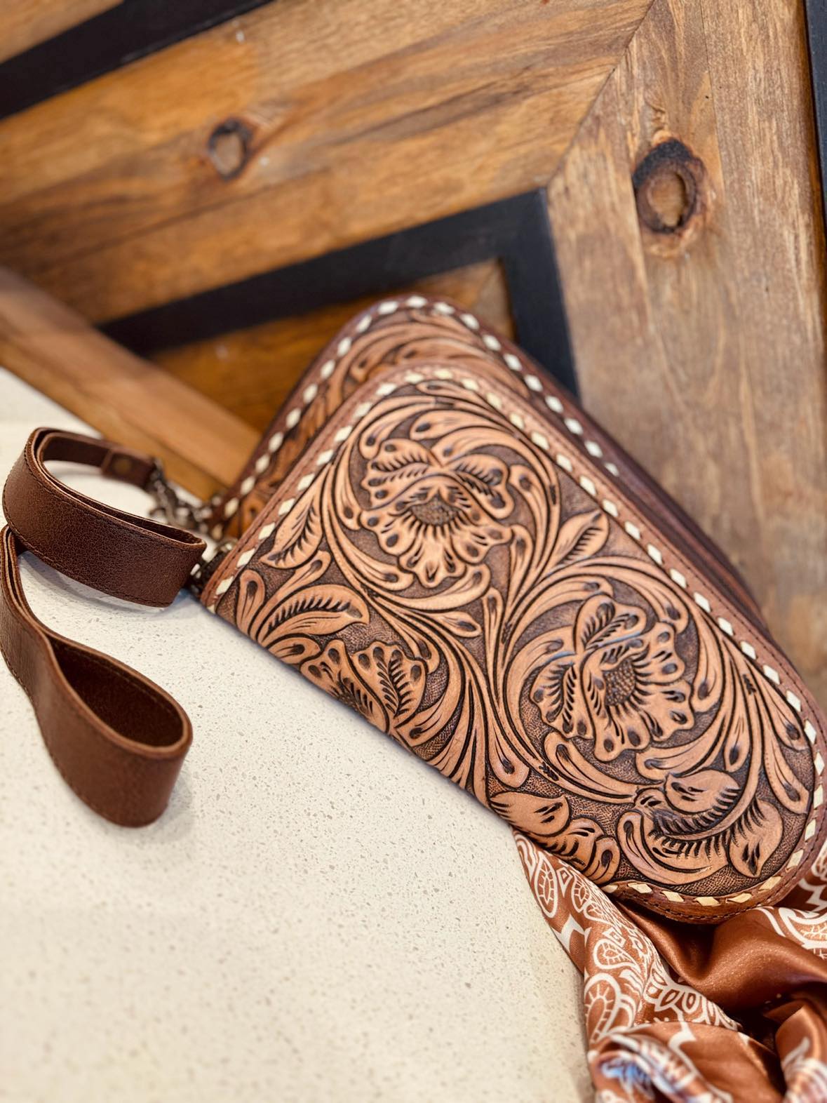 The Carmen Hand Tooled Gun Case