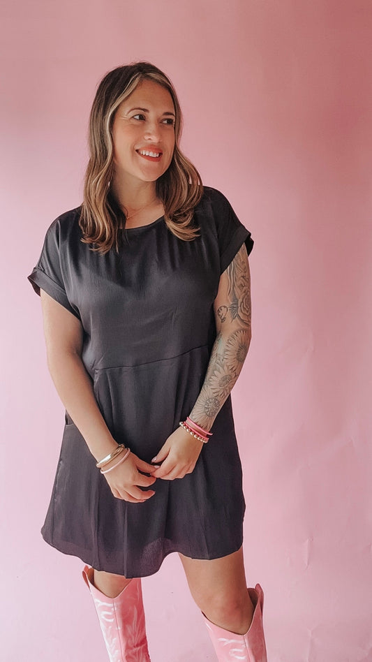 The Erren Satin Mini Dress