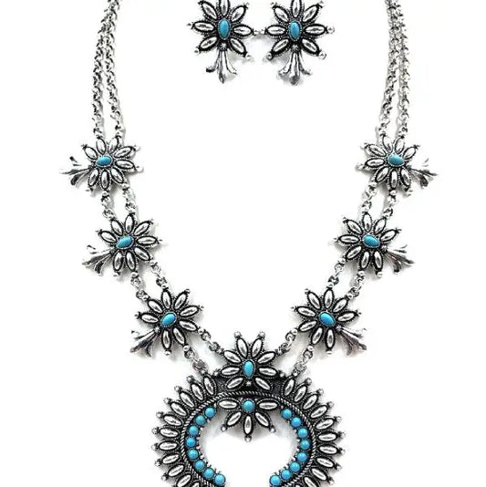 The Santa Maria Squash Blossom Necklace