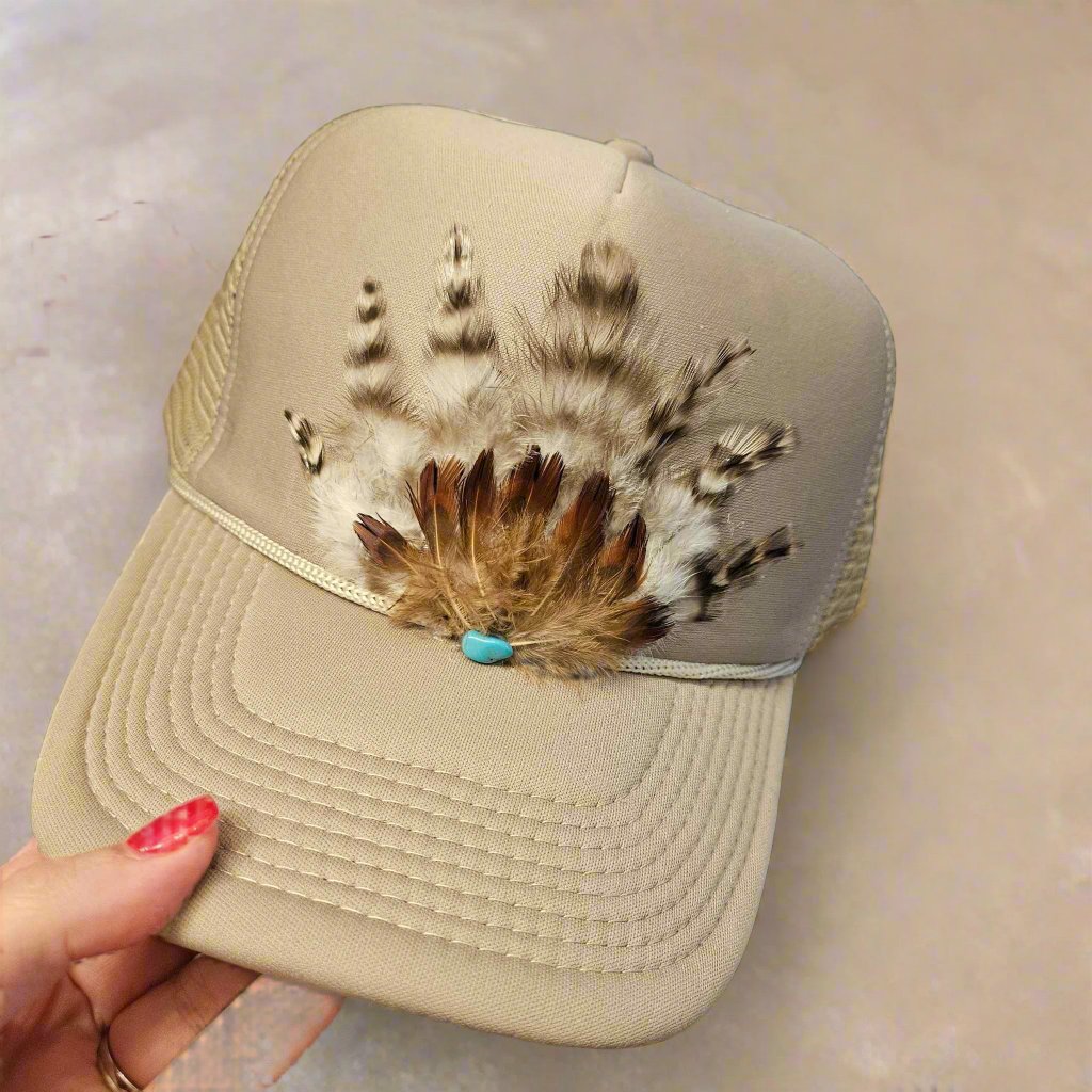 Feather Fan Trucker