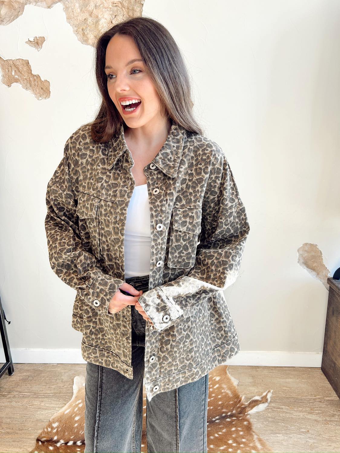 The Veronica Leopard Shacket