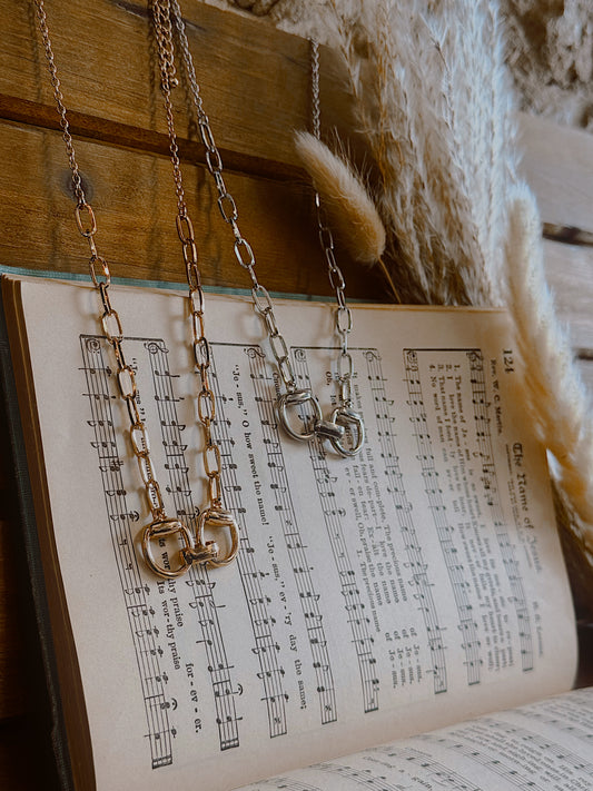 Golden Reins Pendant Necklace