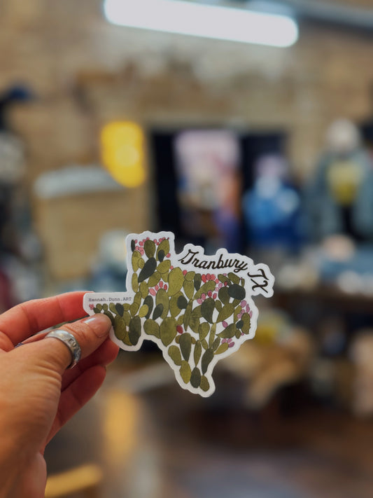 Texas Prickly Pear Sticker