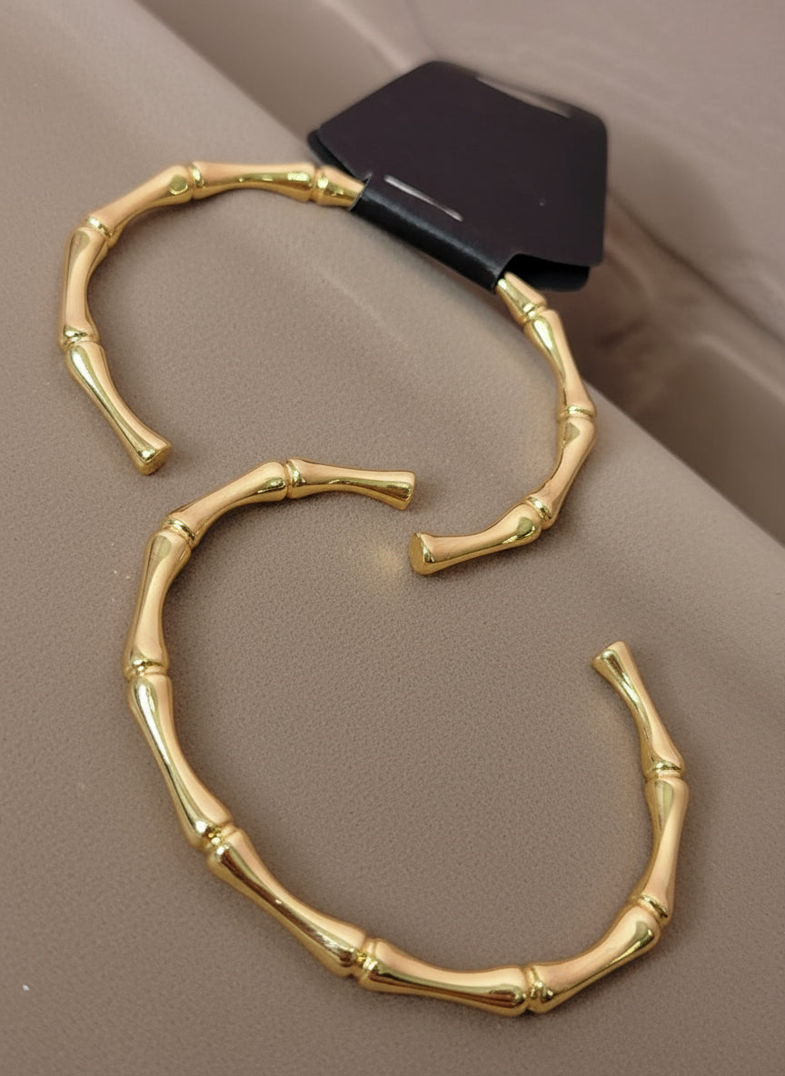 Glossy Bamboo Cuff Bracelet