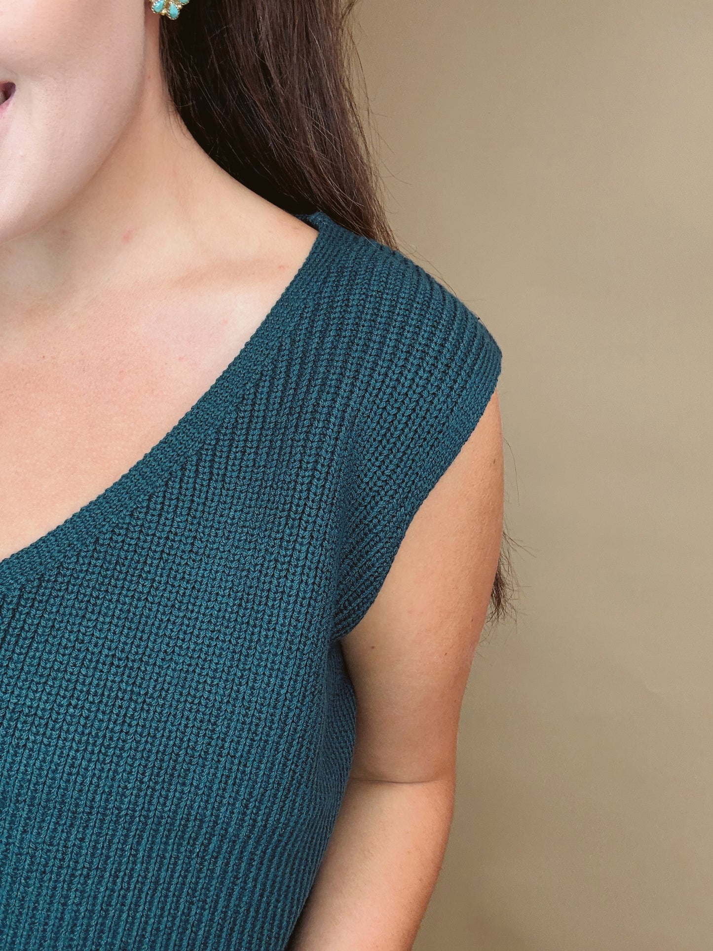 The Jenna V-Neck Knit Top