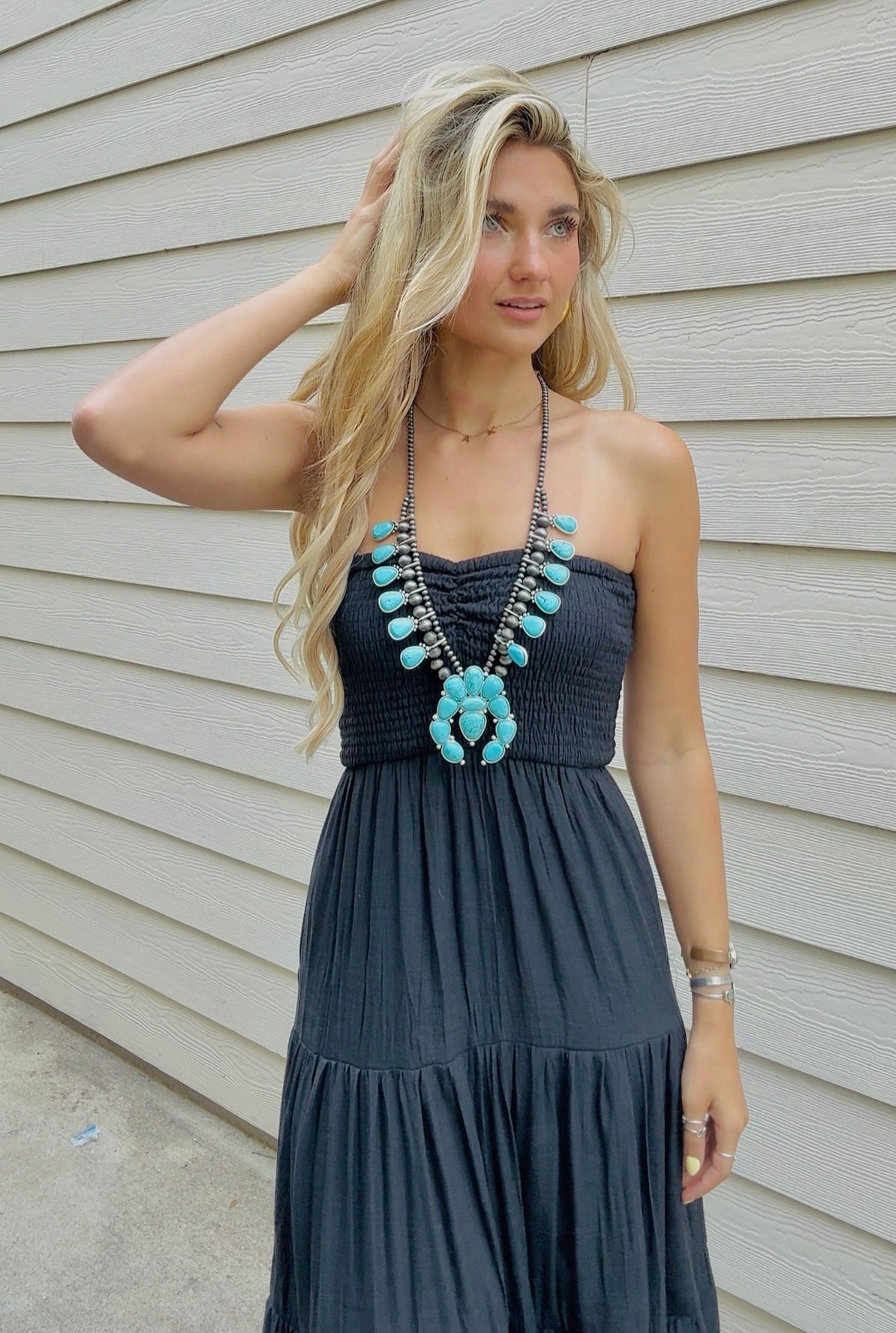Sunset Stroll Smocked Maxi Dress