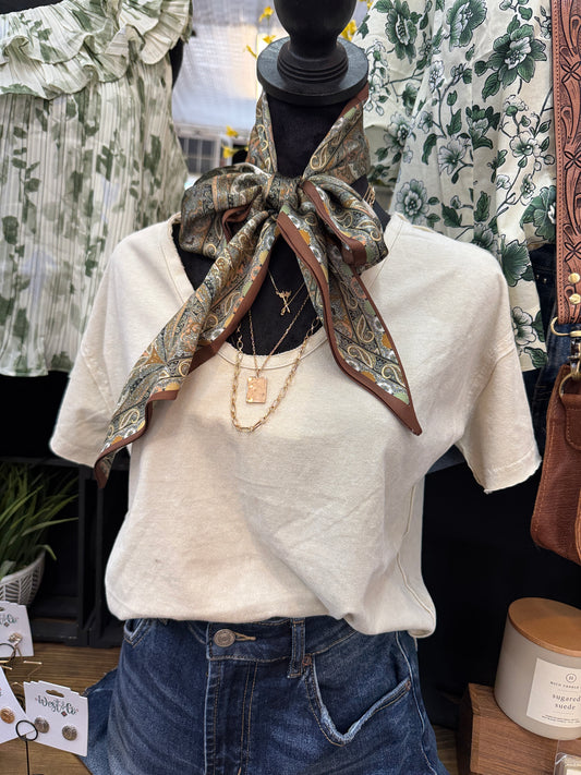 The Skylar Washed Knit Tee