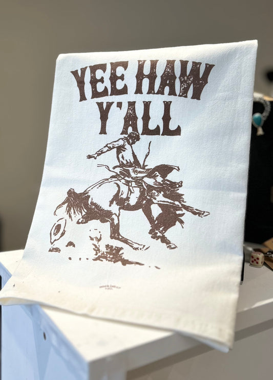 Yee Haw Y'all Dish Towel