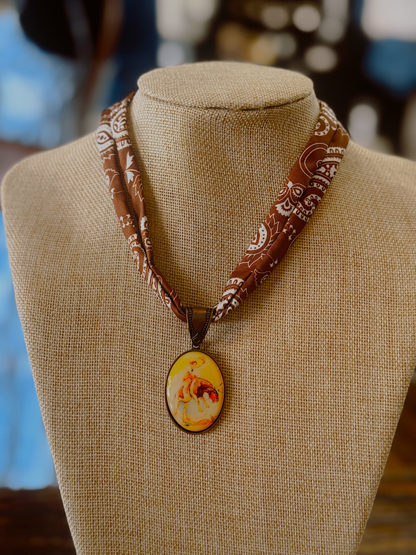 The Lady Cowgirl Bandana Necklace