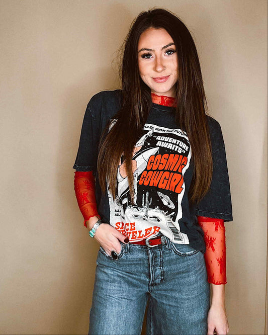 Cosmic Cowgirl Graphic Tee