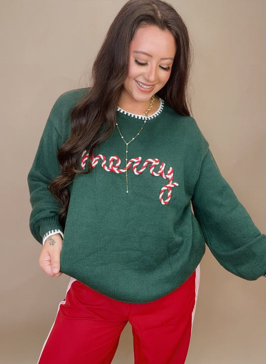 The Merry Embroidered Sweater