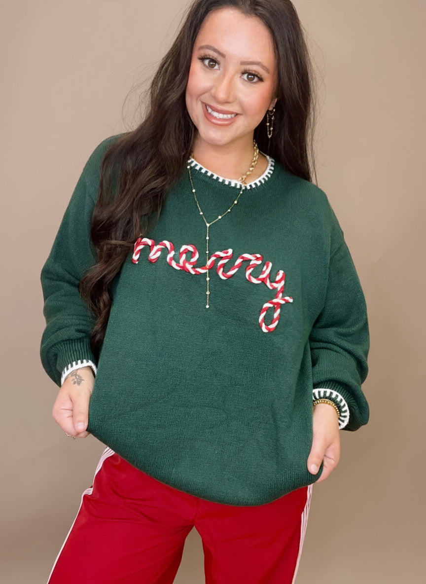The Merry Embroidered Sweater