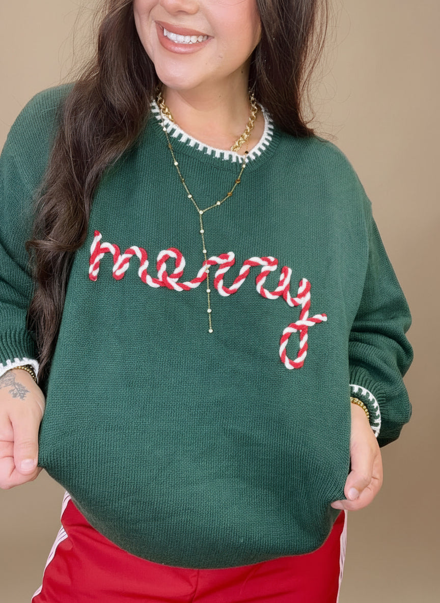The Merry Embroidered Sweater