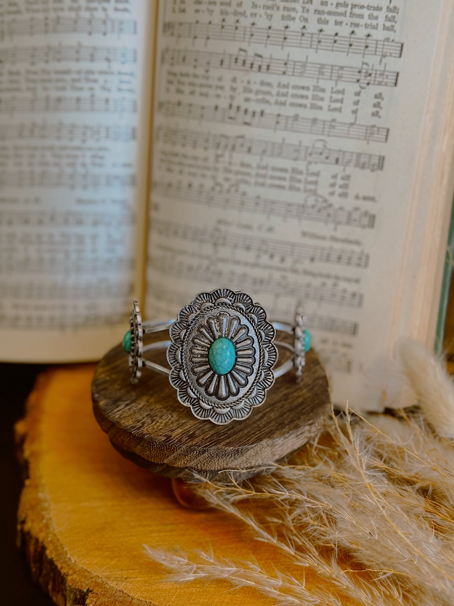 Ava Squash Blossom Cuff Bracelet